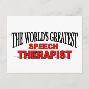 The World's Greatest Speech Therapist Postcard