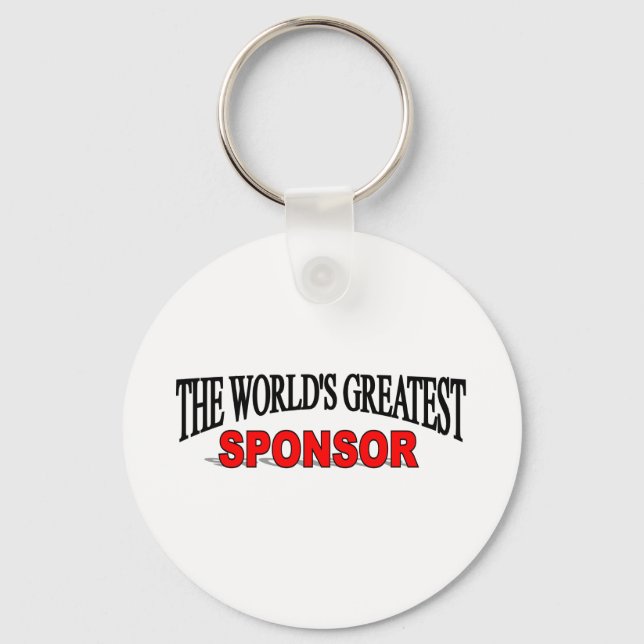The World's Greatest Sponsor Key Ring (Front)