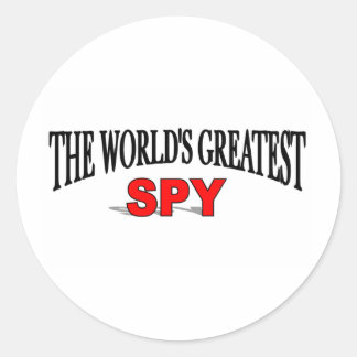 The World's Greatest Spy Classic Round Sticker