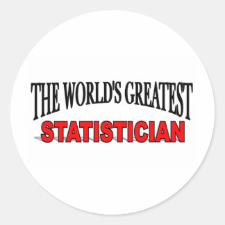 The World's Greatest Statistician Classic Round Sticker