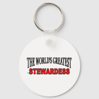 The World's Greatest Stewardess Key Ring