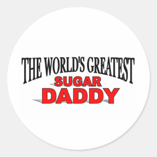 The World's Greatest Sugar Daddy Classic Round Sticker
