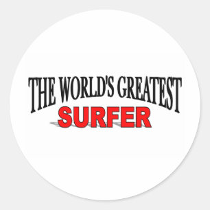 The World's Greatest Surfer Classic Round Sticker