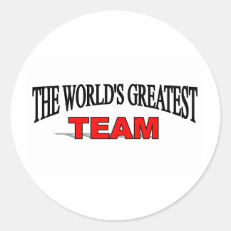 The World's Greatest Team Classic Round Sticker