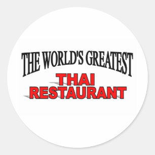 The World's Greatest Thai Restaurant Classic Round Sticker