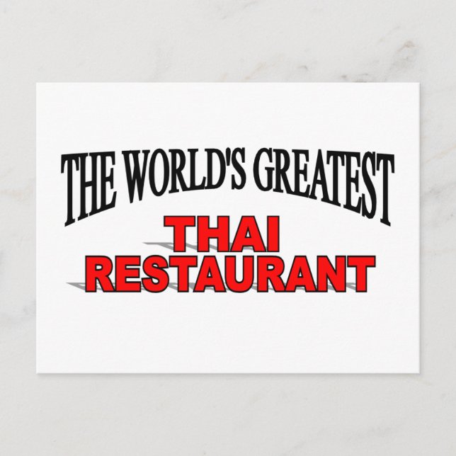The World's Greatest Thai Restaurant Postcard (Front)