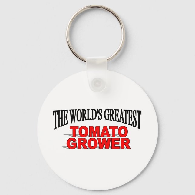 The World's Greatest Tomato Grower Key Ring (Front)