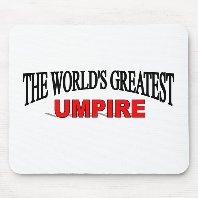 The World's Greatest Umpire Mouse Mat (Front)