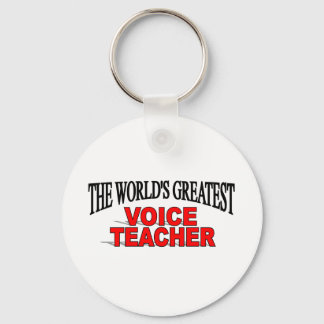 The World's Greatest Voice Teacher Key Ring