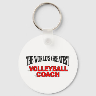 The World's Greatest Volleyball Coach Key Ring