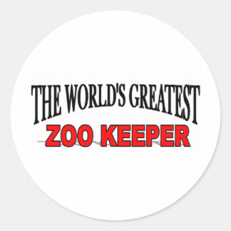 The World's Greatest Zoo Keeper Classic Round Sticker