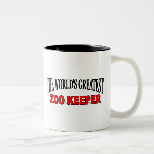 The World's Greatest Zoo Keeper Two-Tone Coffee Mug (Right)