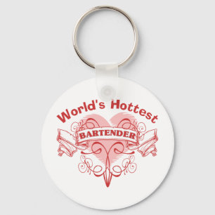 The World's Hottest Bartender Key Ring