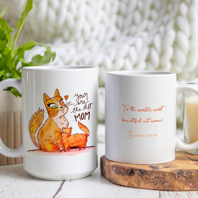 The Worlds Most Beautiful Cat Mum Coffee Mug (Creator Uploaded)