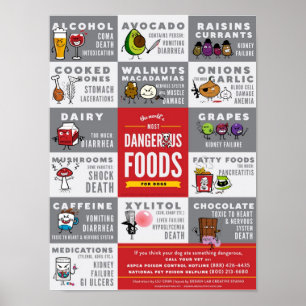The World's Most Dangerous Foods For Dogs Poster
