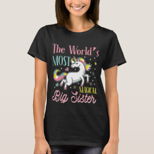 The World's most magical big sister sister motif T-Shirt
