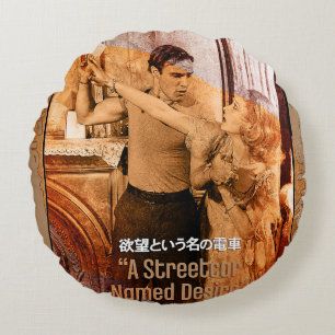 The Worlds of Blanche DuBois Round Cushion