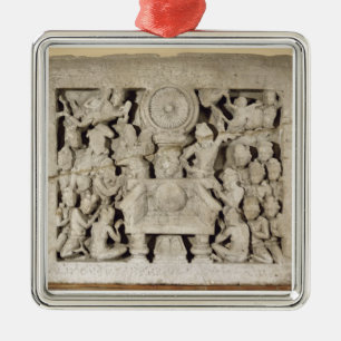 The worship of the Buddhist symbols, Amaravati (li Metal Tree Decoration