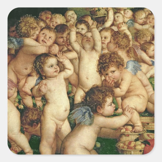 The Worship of Venus, 1519 Square Sticker (Front)