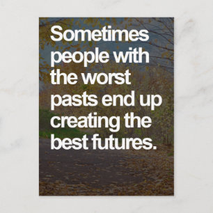 The Worst Pasts Quote Postcard