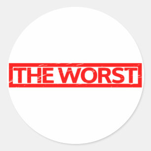 The Worst Stamp Classic Round Sticker