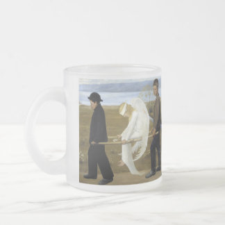 The Wounded Angel Frosted Glass Coffee Mug