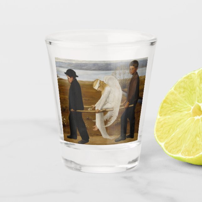 The Wounded Angel Shot Glass (Front)