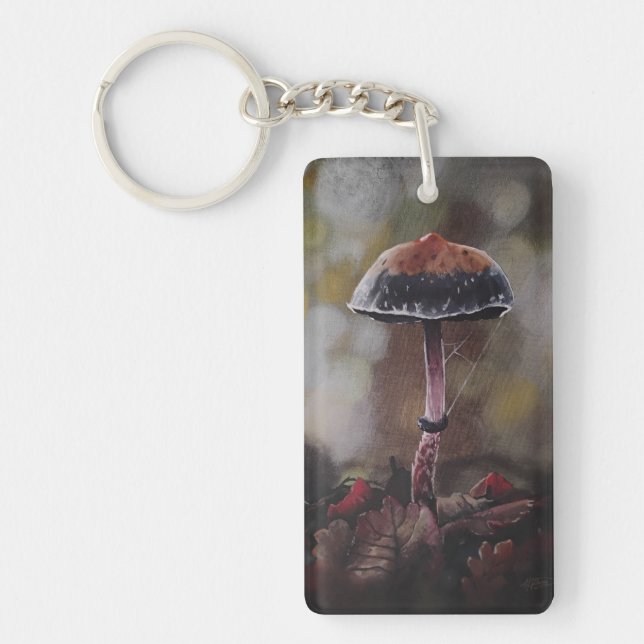 The Wounded Mushroom Mini Key Ring (Front)