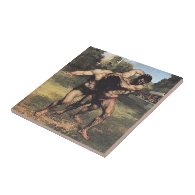 The Wrestlers Tile (Side)
