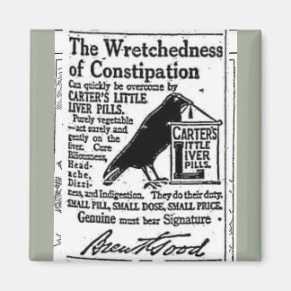 The Wretchedness of Constipation Vintage Magnet