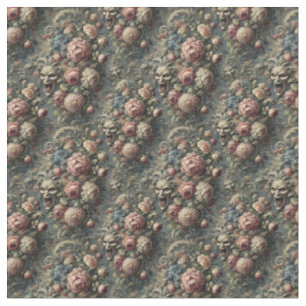 The Wretching Wreath – Gothic Dense Tile Fabric