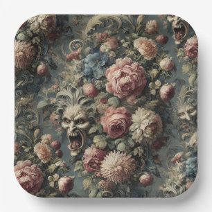 🌿 The Wretching Wreath – Gothic Victorian Paper Plate