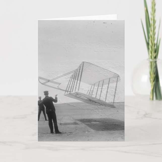 The Wright Brothers test flight Card (Front)