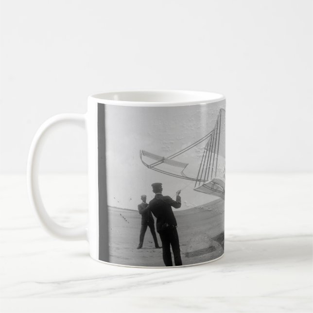The Wright Brothers test flight Coffee Mug (Left)