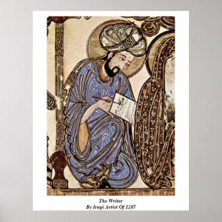 The Writer By Iraqi Artist Of 1287 Poster