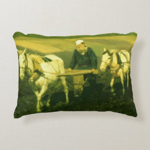The writer Lev Nikolaevich Tolstoy Decorative Cushion