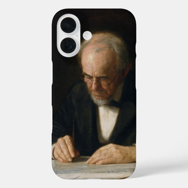 The Writing Master by Thomas Eakins Case-Mate iPhone Case (Back)