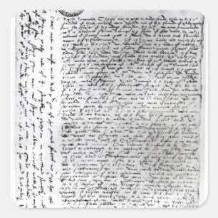 The written dispatches of Sir Francis Drake Square Sticker