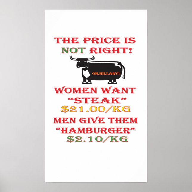 THE WRONG PRICE POSTER (Front)
