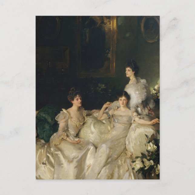 The Wyndham Sisters by John Singer Sargent Postcard (Front)