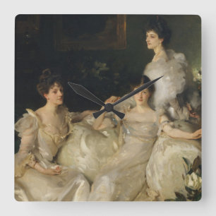 The Wyndham Sisters Square Wall Clock