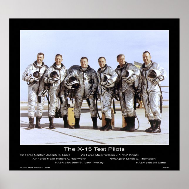The X-15 Test Pilots – NASA Poster (Front)