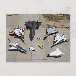 The X-31, F-15S/MTD, SR-71, F-106, F-16XL Postcard