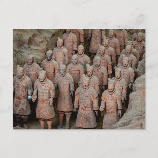 The Xian Terracotta Army in China Postcard (Front)
