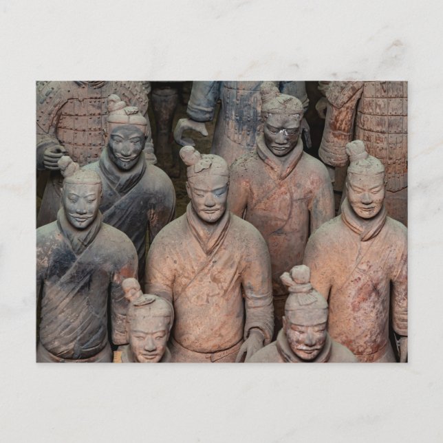 The Xian Terracotta Army in China Postcard (Front)