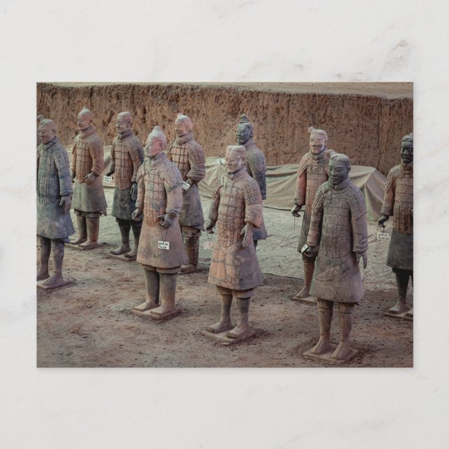 The Xian Terracotta Army in China Postcard (Front)