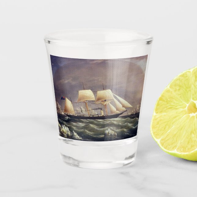 The Yacht Fox 1900s Shot Glass (Front)