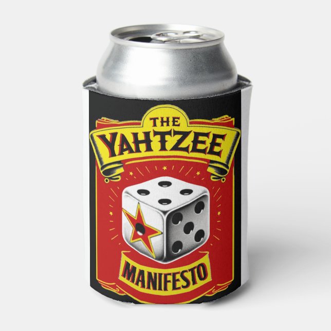 The Yahtzee Manifesto Can Cooler (Can Front)