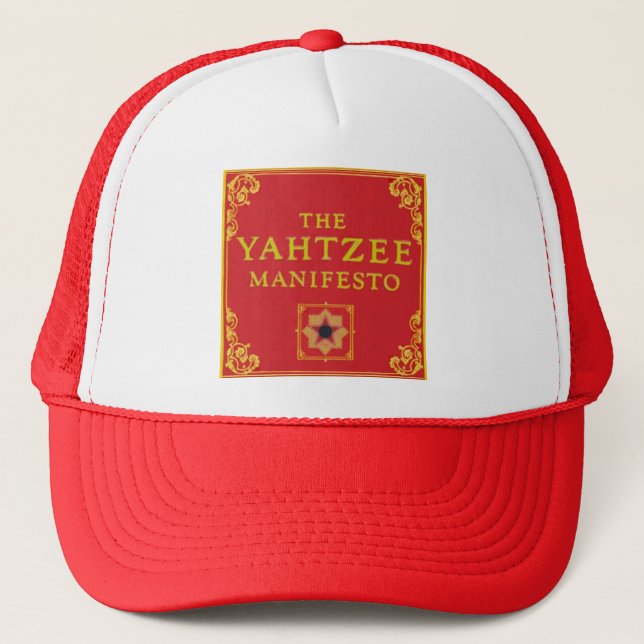 The Yahtzee Manifesto Trucker Hat (Front)
