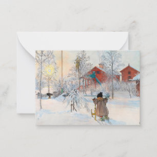 The Yard and Washhouse, 1895 by Carl Larsson Card